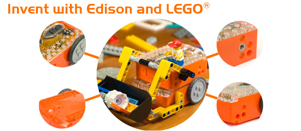 Edison with Lego